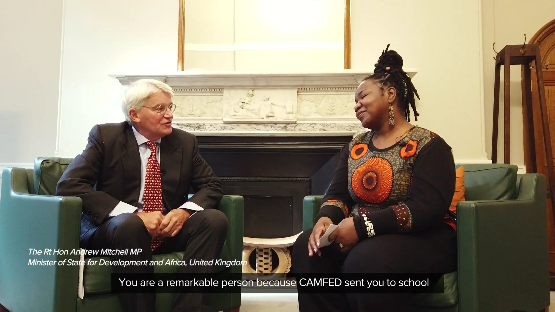 Committed to girls' education: The Rt Hon Andrew Mitchell MP