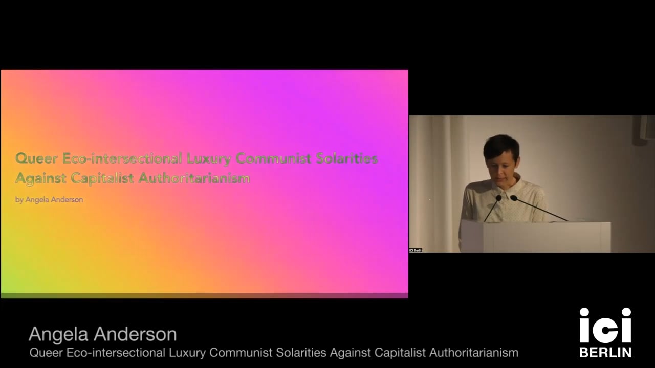 Talk by Angela Anderson