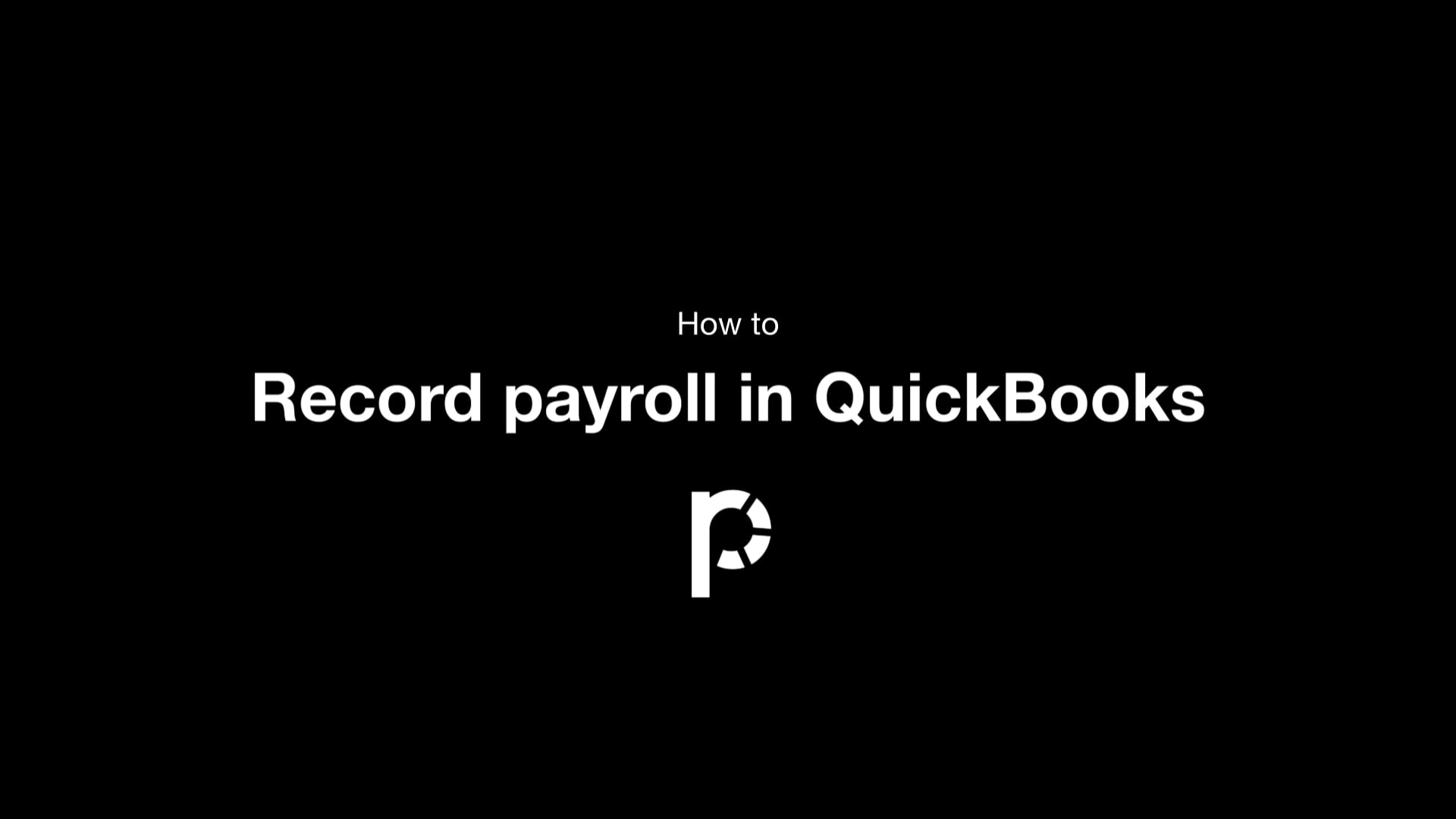 Record payroll in QuickBooks