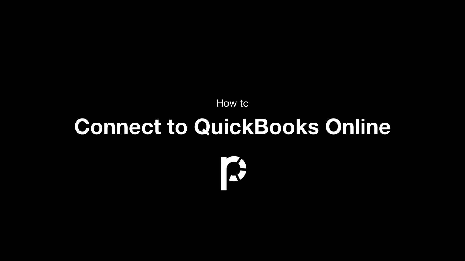 Connect to QuickBooks Online