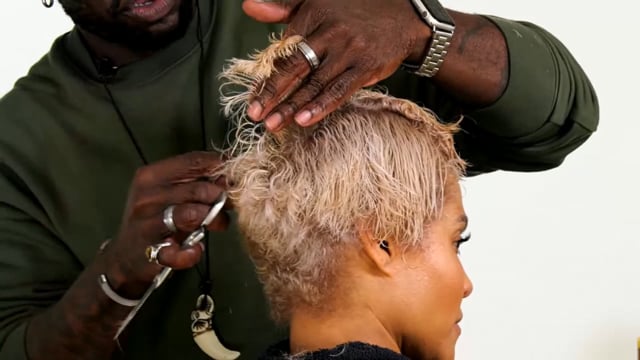 Cutting & Styling A Curly Pixie