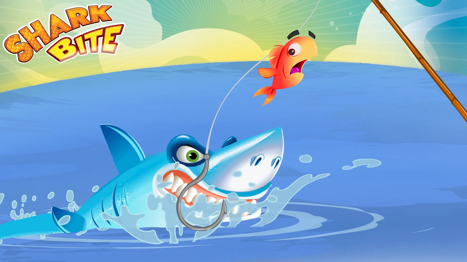 Shark Bite Board Game - Family Fishing Game For 2-4 Players Ages 4+ (No Batteries Needed)