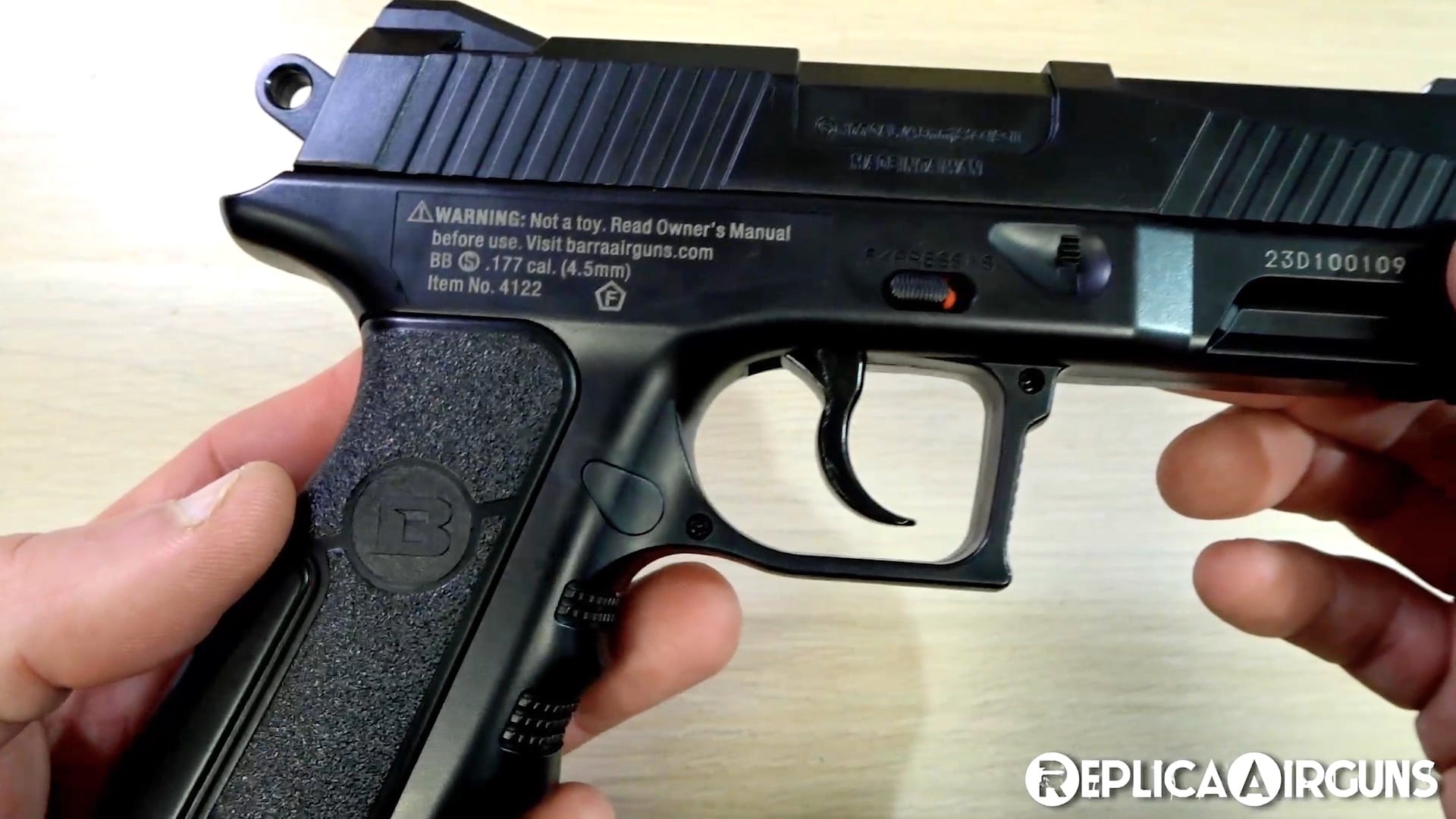 Bear River BR45 NBB CO2 BB Pistol Table Top Review