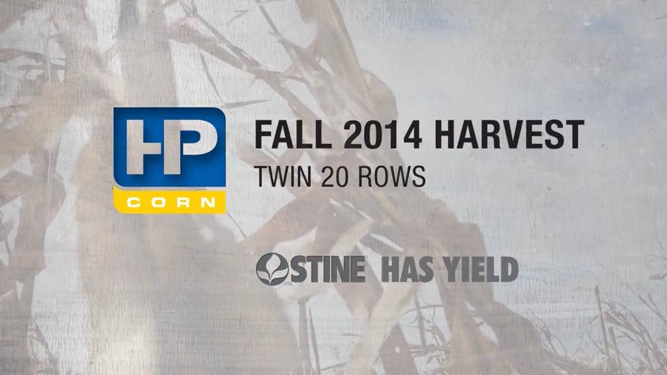 Stine HP Corn: 2014 Harvest
