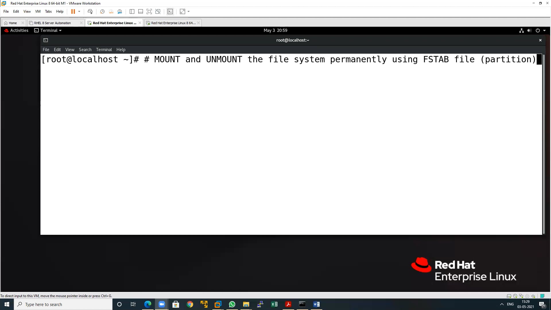 16.4 - MOUNT-and-UNMOUNT-the-file-system-permanently-using-FSTAB-file ...