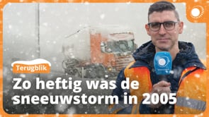 Compleet verkeersinfarct door intense sneeuwval! - Terugblik