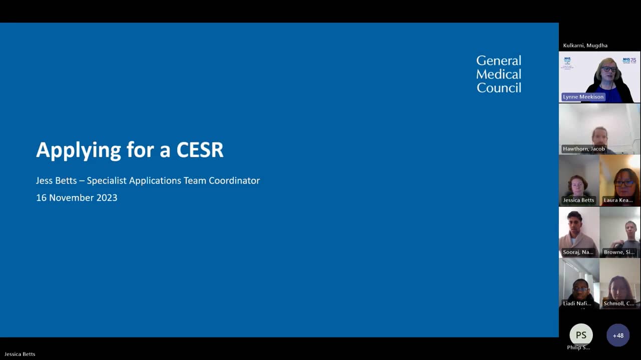 SAS GMCled CESR/Portfolio Pathway 16.11.23 on Vimeo