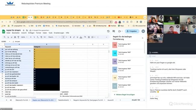 Tracking in Shopware 5, Keyword-Strategie, Keywords in einer Anzeigengruppe, Keywordrecherche, Filter Tipp & Black Friday Deals mit Malte vom 23.11.23