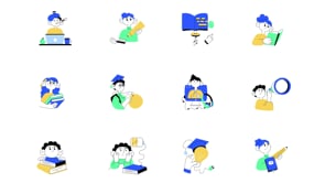 Animated Education Illustration Set, an Illustration by Prosymbols (Thumbnail 13 of 13)