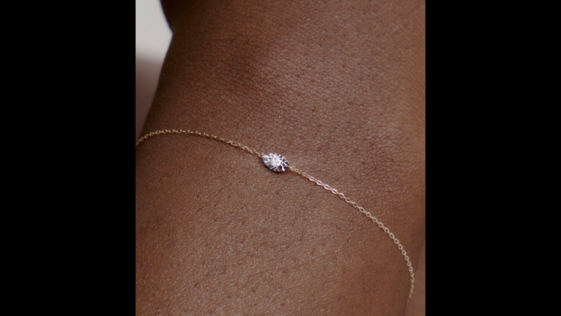 14K Dainty Diamond Solitaire Bracelet