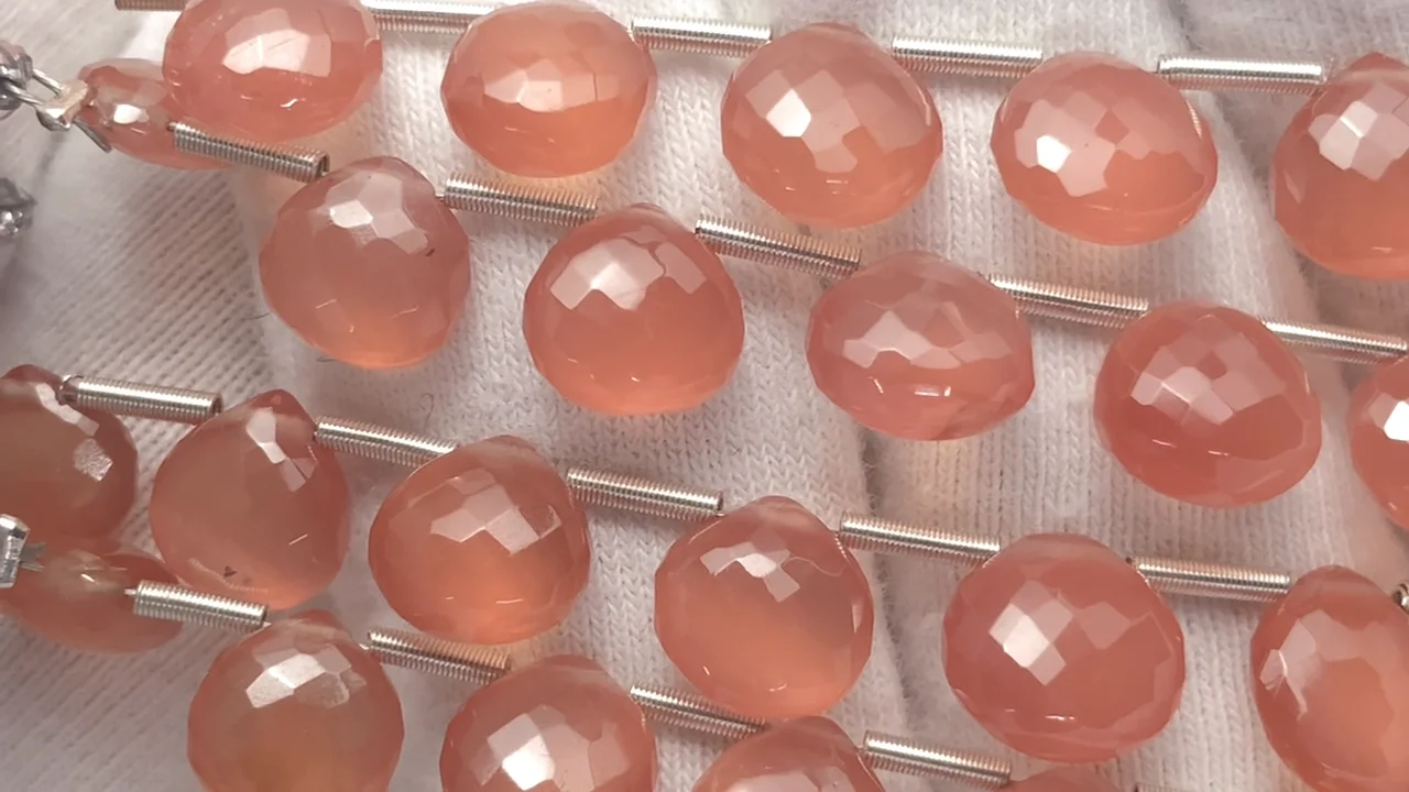 動画】【極上カット】宝石質インカローズAAA マロン ブリオレット