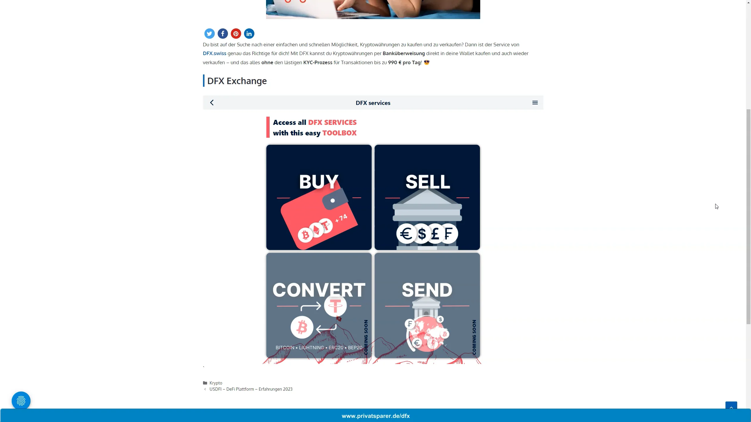 DFX - Bitcoin per Banküberweisung kaufen in Ledger Hardware Wallet