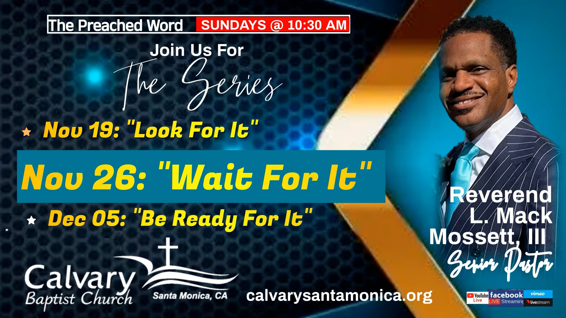 2023.11.26 _ 10:30 AM Calvary Baptist Church Worship Service