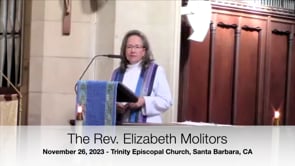 Sermon November 26, 2023 Elizabeth Molitors