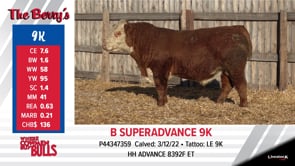 Lot #9K - B SUPERADVANCE 9K