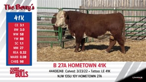 Lot #41K - B 27A HOMETOWN 41K