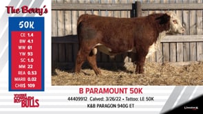 Lot #50K - OUT -- B PARAMOUNT 50K