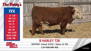 Lot #72K - B HARLEY 72K