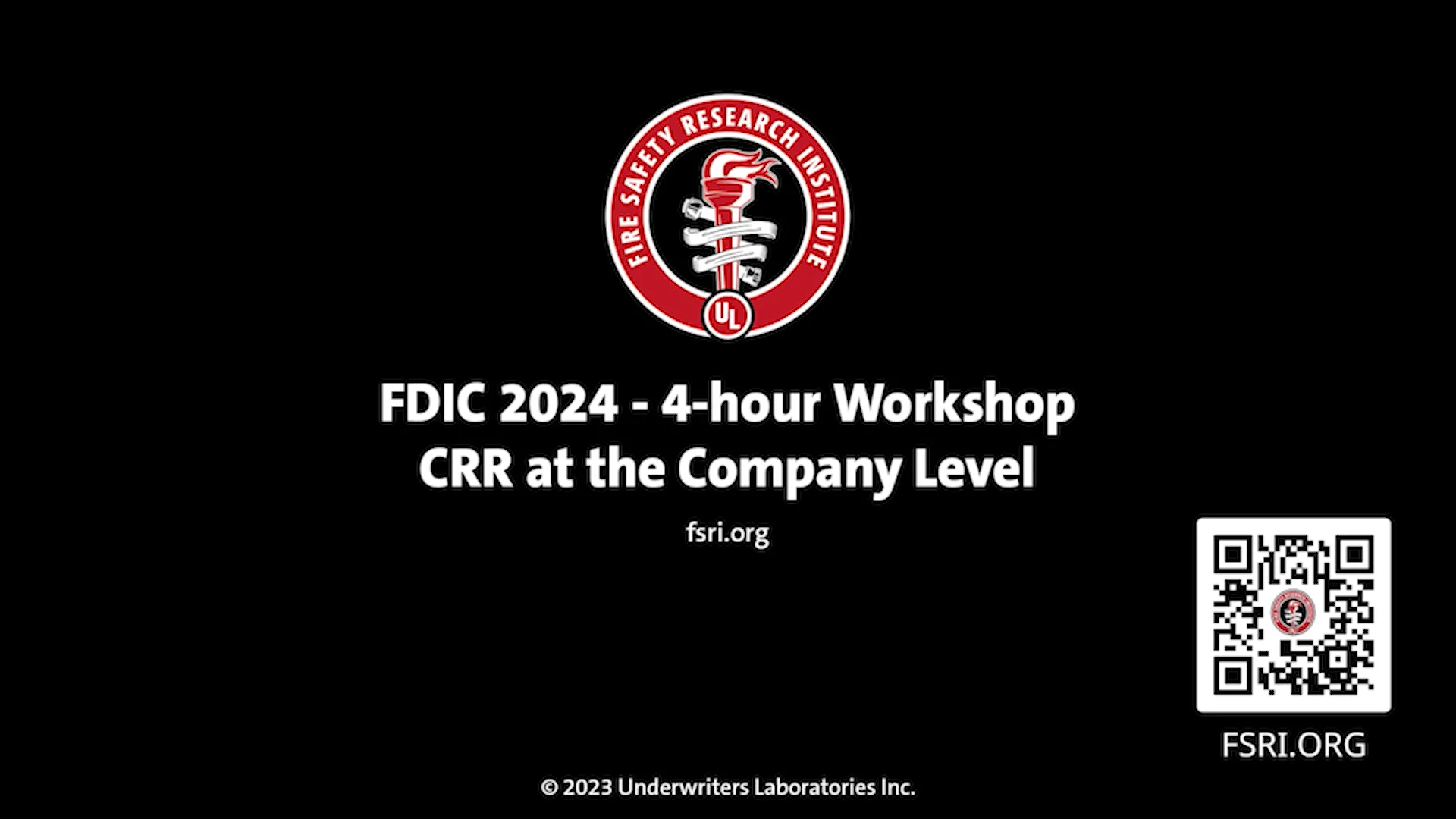 FDIC 2024 4hr CRR at the Company Level on Vimeo