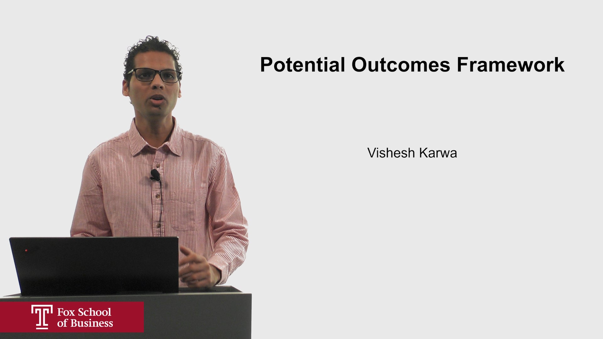 Login to view Potential Outcomes Framework