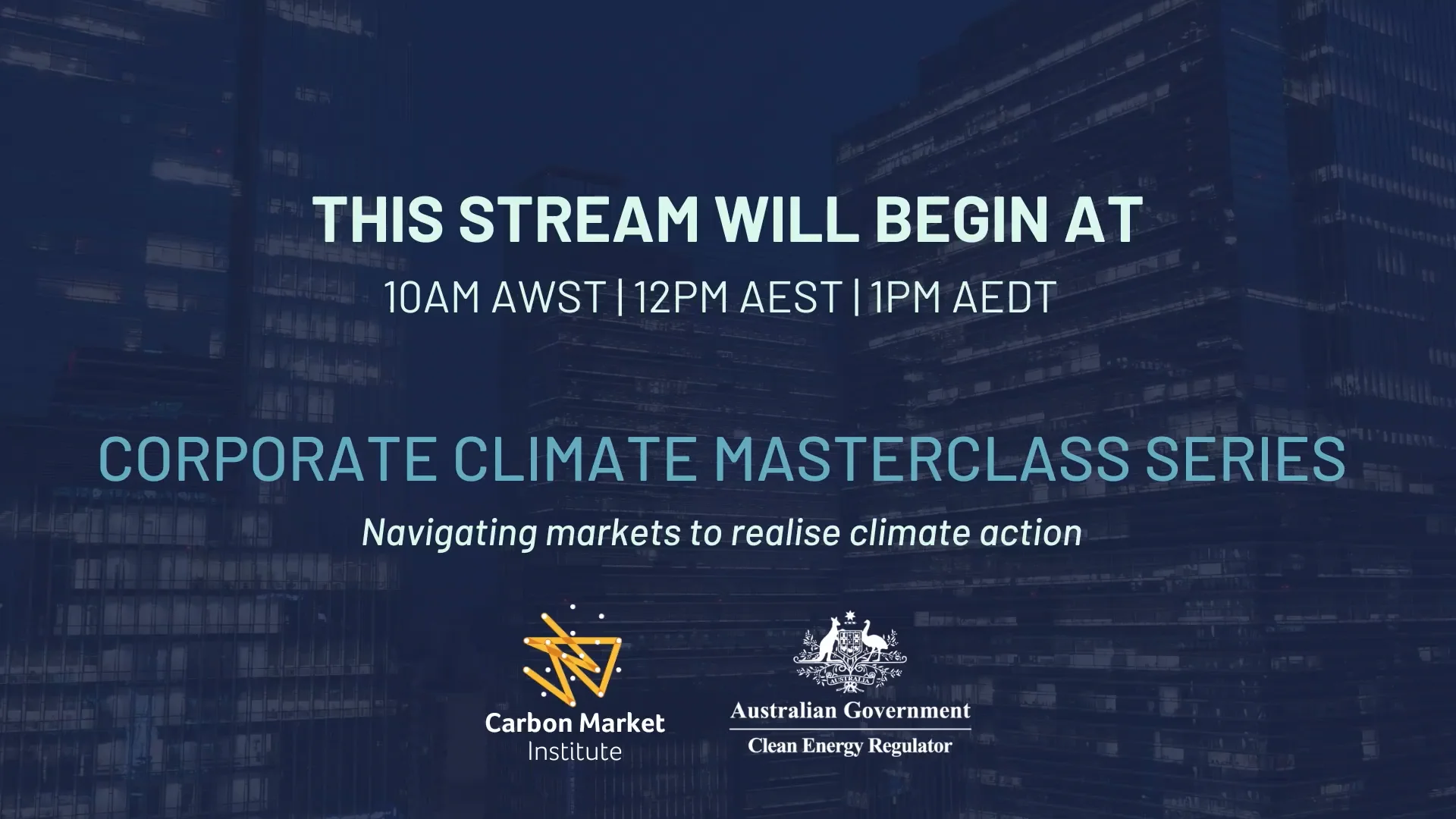 CMI Corporate Climate Masterclass Series - Brisbane Session on Vimeo