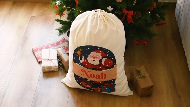 Saco de Regalos de Navidad Personalizado