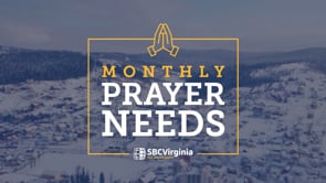 Monthly Prayer Needs - December 2023 | SBCV