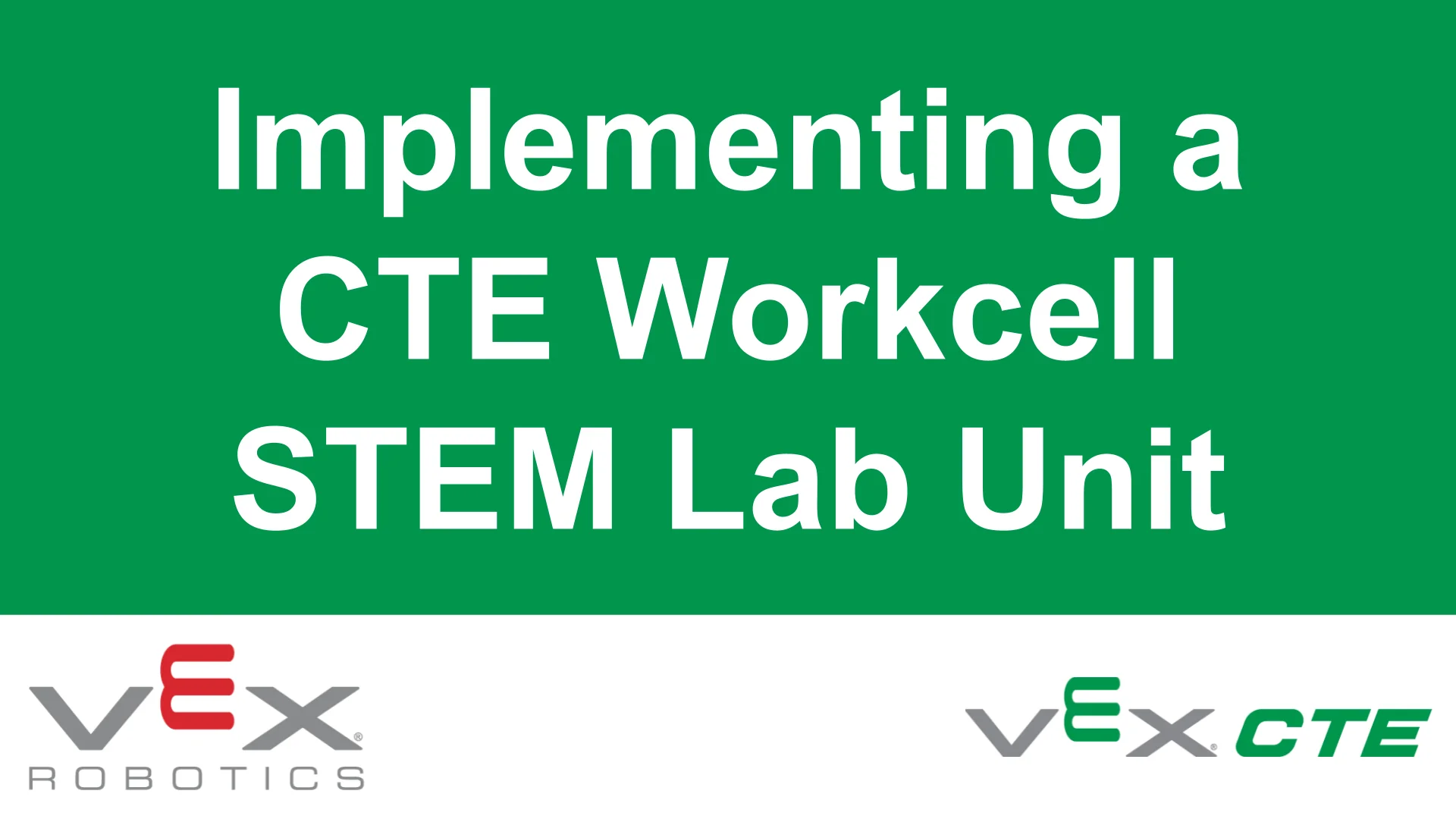 Implementing a CTE Workcell STEM Lab Unit on Vimeo