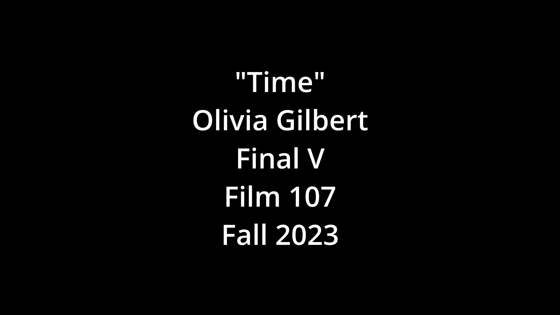 "Time" Final V on Vimeo