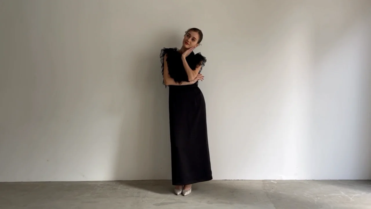tulle vest satin one-piece | Acka.| エーシーケーエー|公式 tulle vest satin one-piece | Acka.| エーシーケーエー|公式