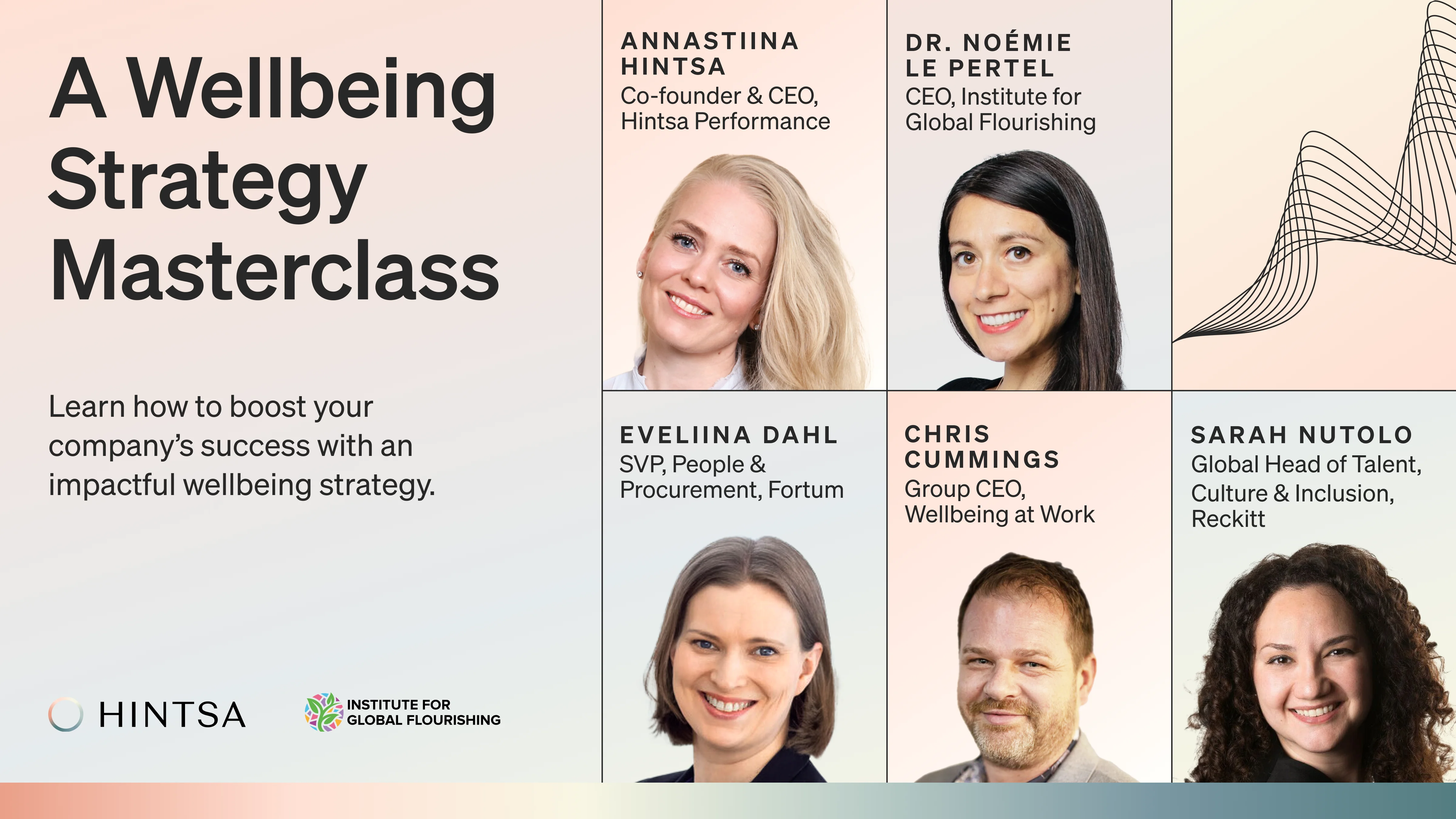 Hintsa Performance: Wellbeing Strategy Masterclass - Vimeo