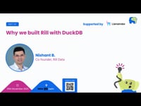 Why we built Rill with DuckDB - flash talk