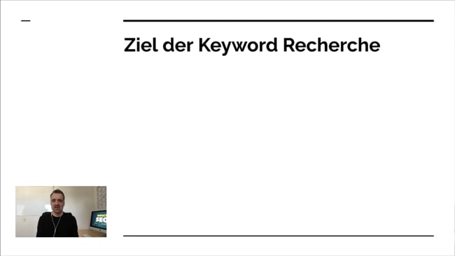 Ziel der Keyword Recherche