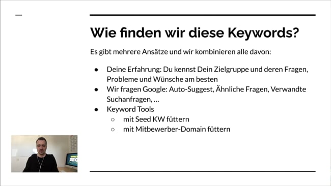 Was sind gute Keywords