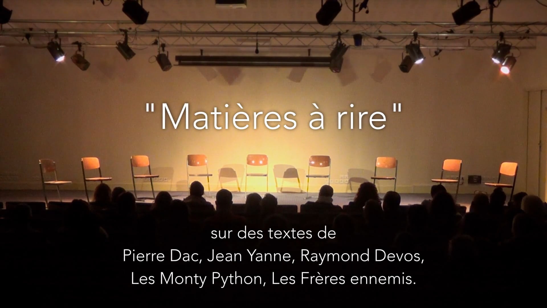 "MATIERES A RIRE" par l'atelier théâtre