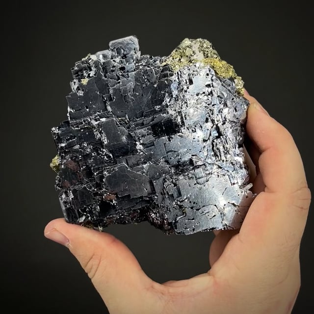 Galena with Pyrite on Tetrahedrite and Quartz