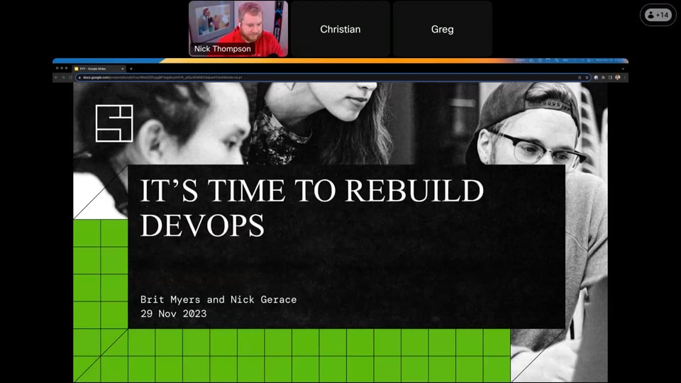 Programmability and Automation Meetup: It's time to rebuild DevOps