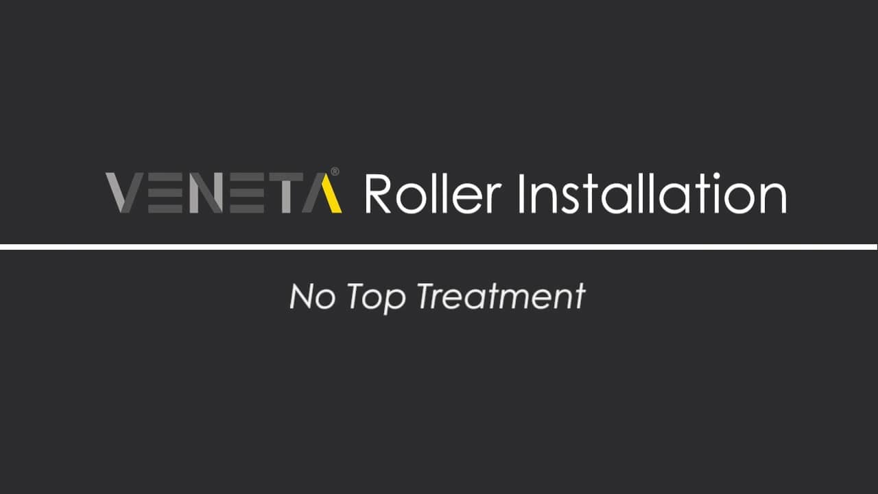 Roller Shade Installation with No Top Treatment (Inside