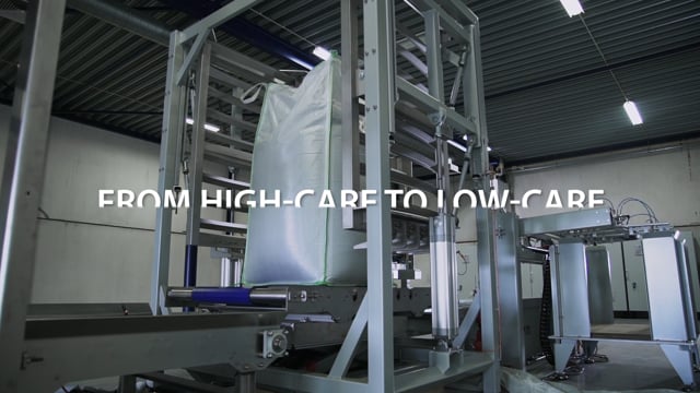 High-Care Big-Bag filling and low-care palletizing