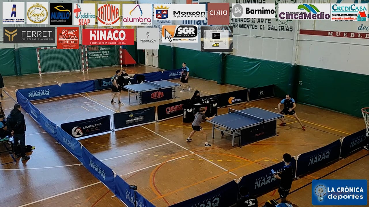 TENIS DE MESA  2ª Nacional  TM MONZÓN-0-6-AT.SAN SEBASTIÁN  1ª Autonómica  TM MONZÓN-0-6-BINEFAR 77  2ª Autonómica  TM MONZÓN-1-6-ALCAÑIZ