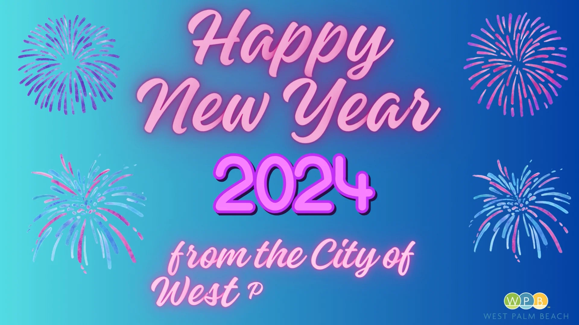 Happy New Year 2024 from the City of West Palm Beach! on Vimeo