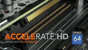 AcceleRate® HD - Samtec High-Density Mezzanine Solution to 64 Gbps PAM4