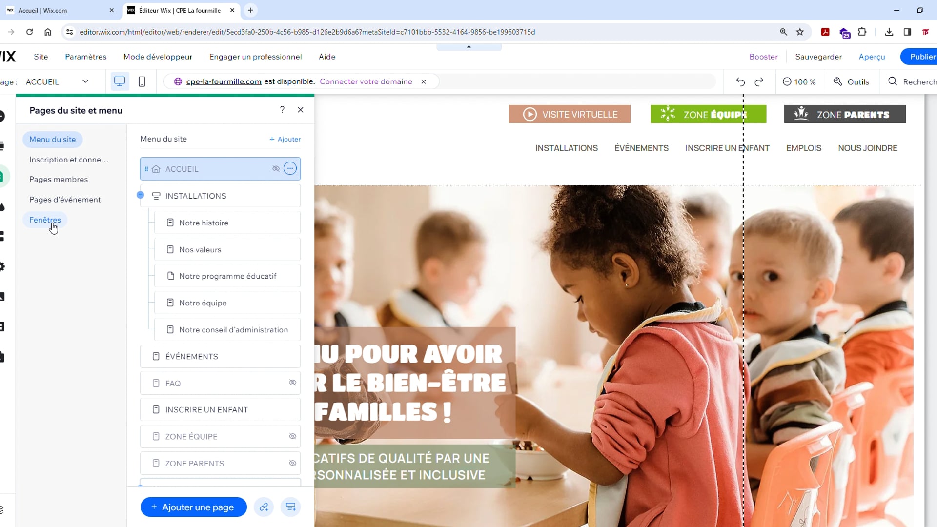 Gestion des popup