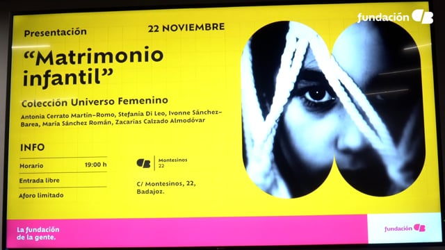 Presentación "Matrimonio infantil" Colección Universo Femenino