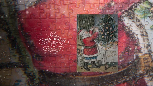 John Derian Paper Goods: Merry Christmas 1,000-Piece Puzzle by John Derian