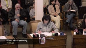 Urban Affairs Meeting 11-30-23