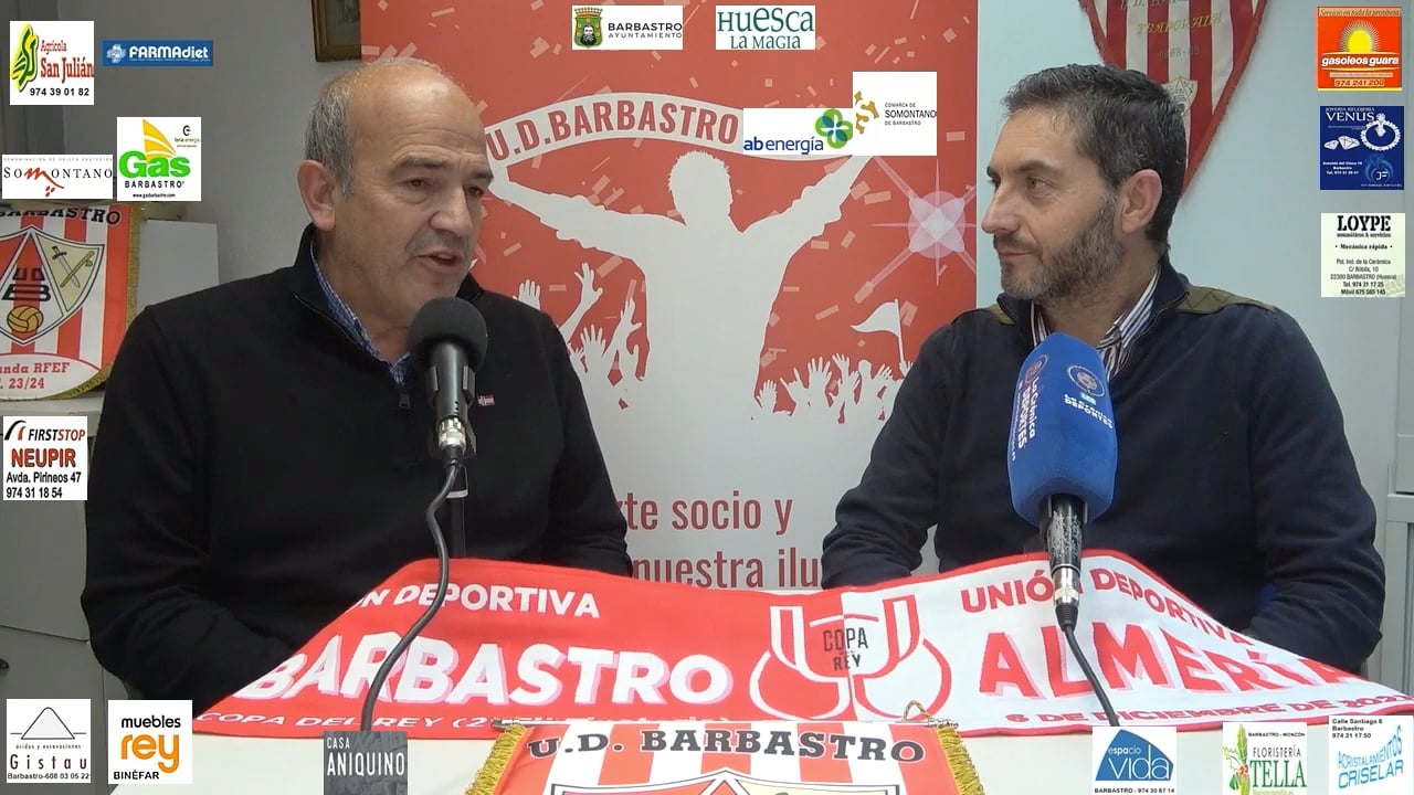 RAFA TORRES (Presidente de la UD Barbastro) "La Unión sueña con la copa, pero centrado en la realidad de la liga"