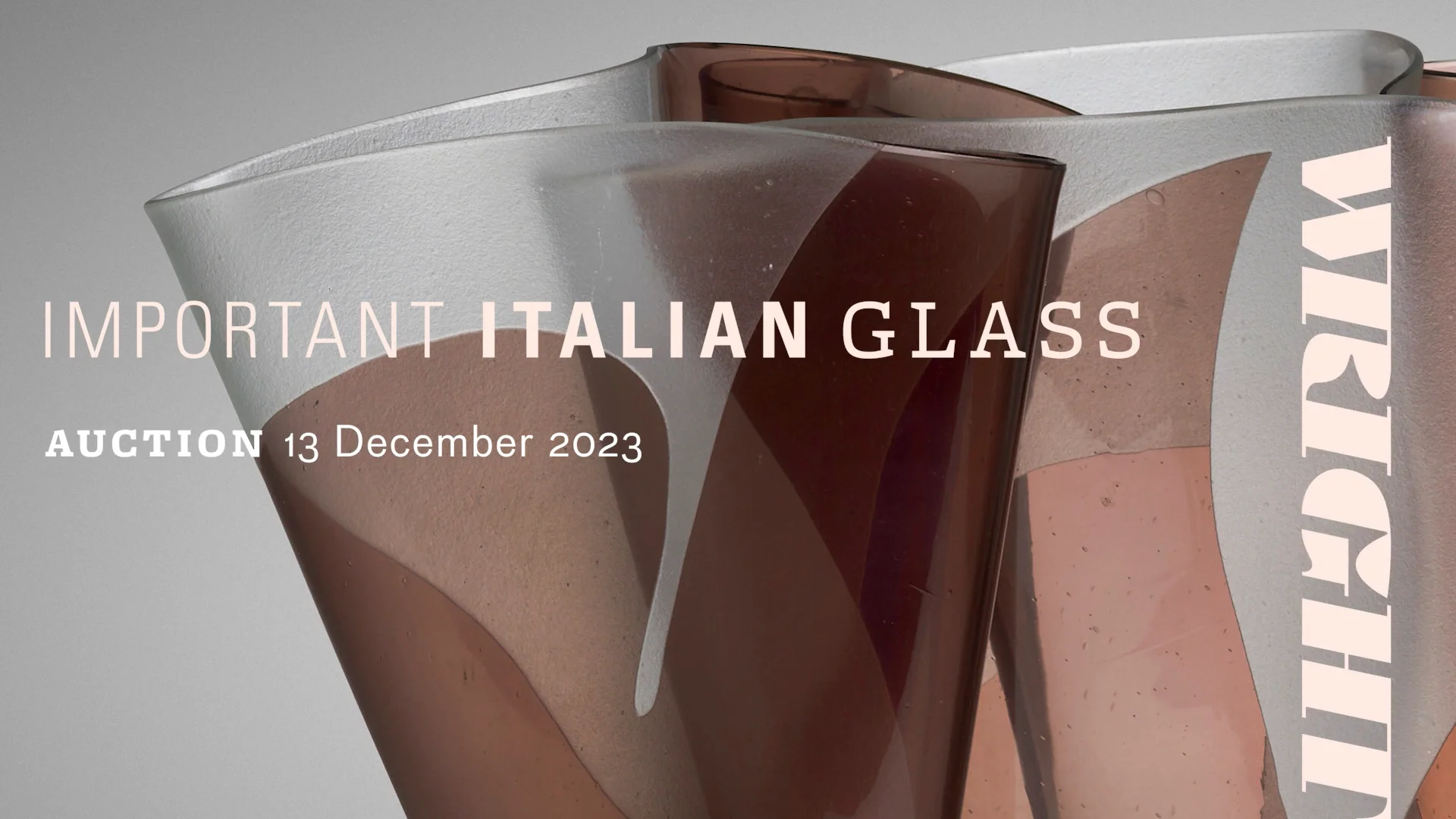 131: PIETRO CHIESA, Rare Cartoccio vase < Important Italian Glass