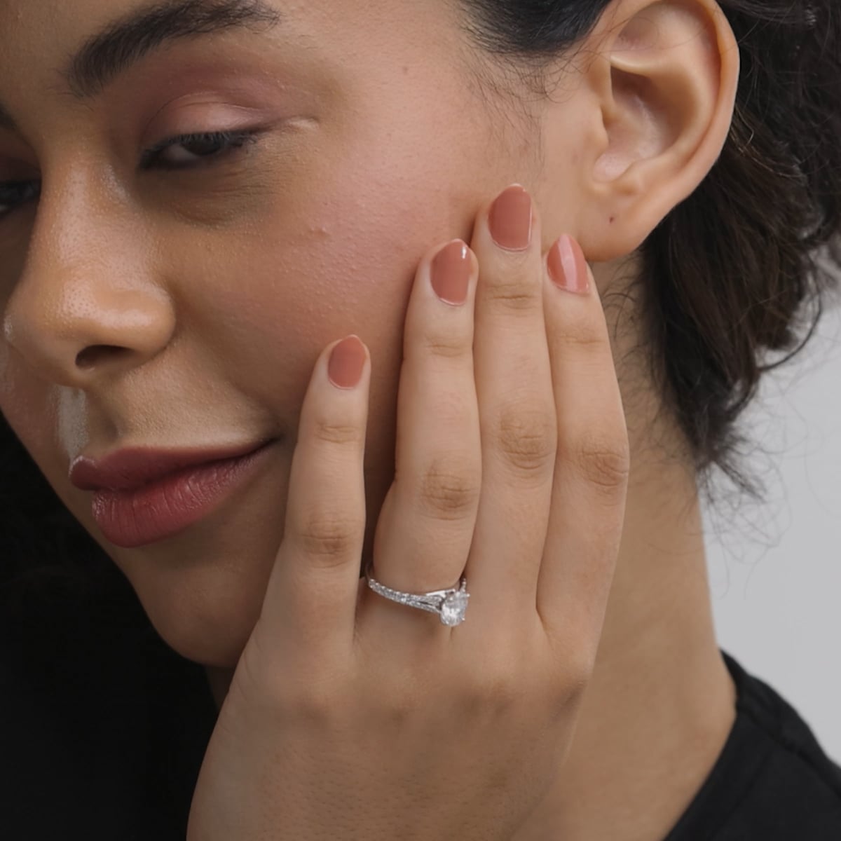 product video 2 for 1 7/8 ctw Oval Lab Grown Diamond Split Shank Engagement Ring