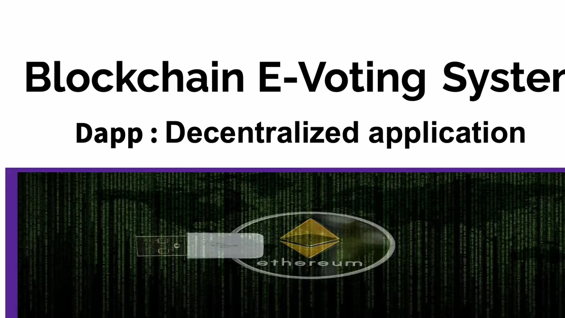 e voting blockchain project